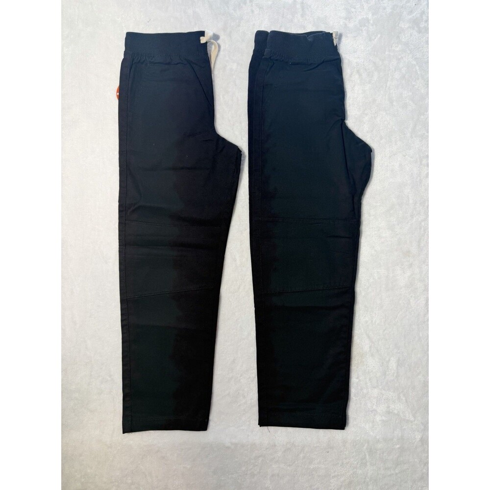 2 Pack Boys Size 7 Black Pull On Jogger Pants Elastic Waist Wonder Nation